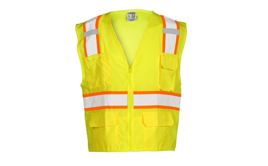 Kishigo 1163 Class II Safety Vest Lime