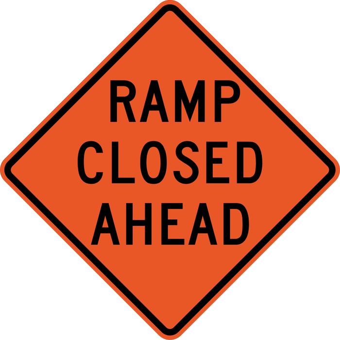 C19ALT(C) RAMP CLOSED AHEAD