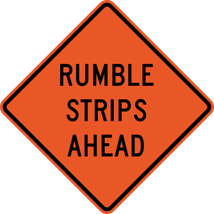 C45ALT RUMBLE STRIPS AHEAD