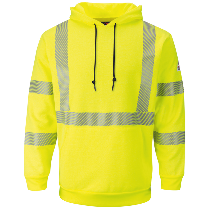 Men's Fleece FR Hi-Visibility Pullover Hooded Sweatshirt