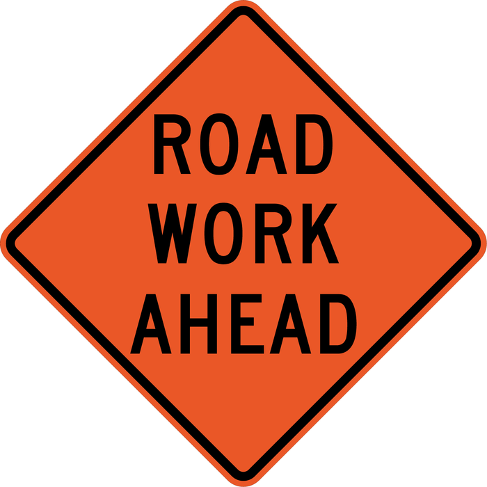 W20-1 ROAD WORK AHEAD