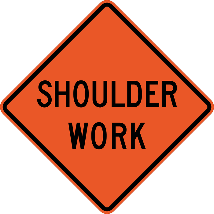 W21-5 SHOULDER WORK