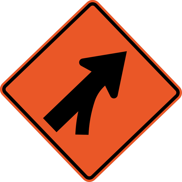 W4-5 ENTERING ROADWAY MERGE