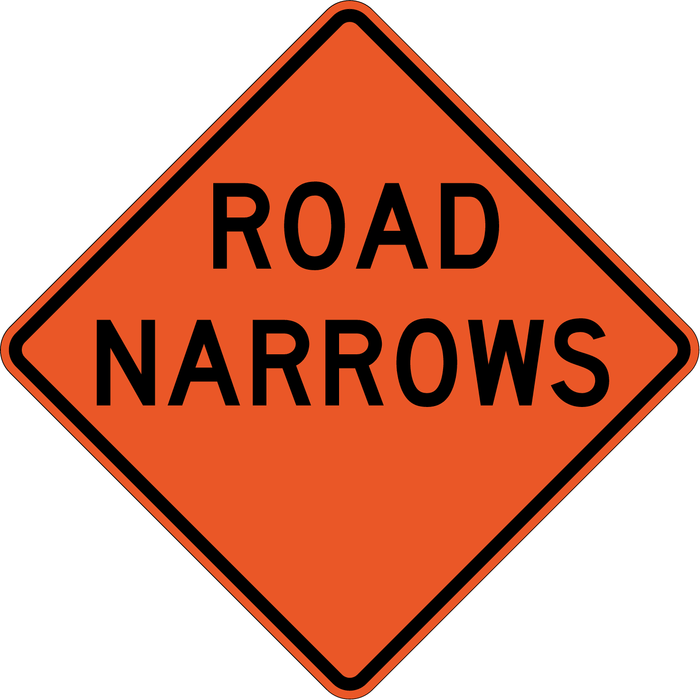 W5-1 ROAD NARROWS