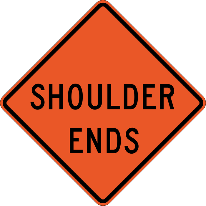 W8-25 SHOULDER ENDS